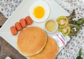 Pancake with Sausage and Egg